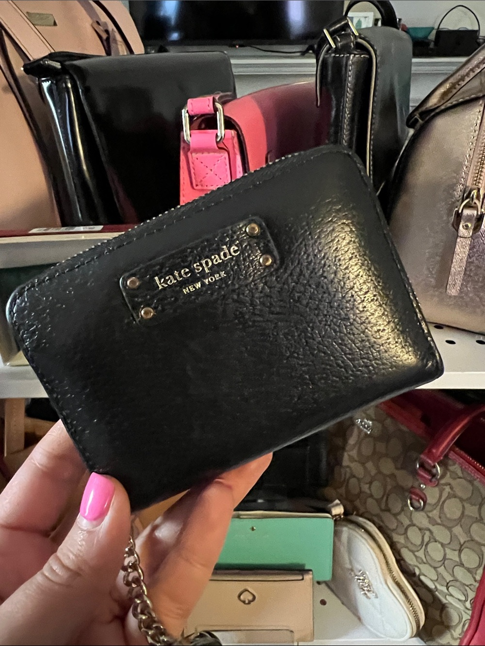 ♠️ Kate Spade Compact Wallet, Black